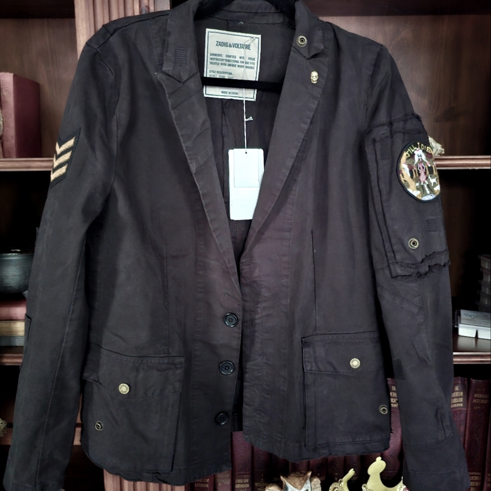 Zadig & Voltaire Black Military Jacket